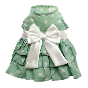 Party Doggy Dress Green